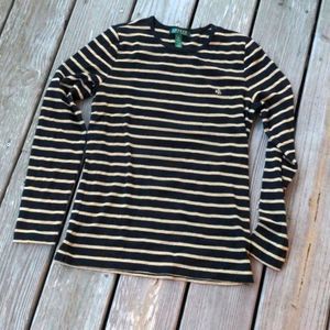 Lauren Ralph Lauren Black Gold long sleeve top